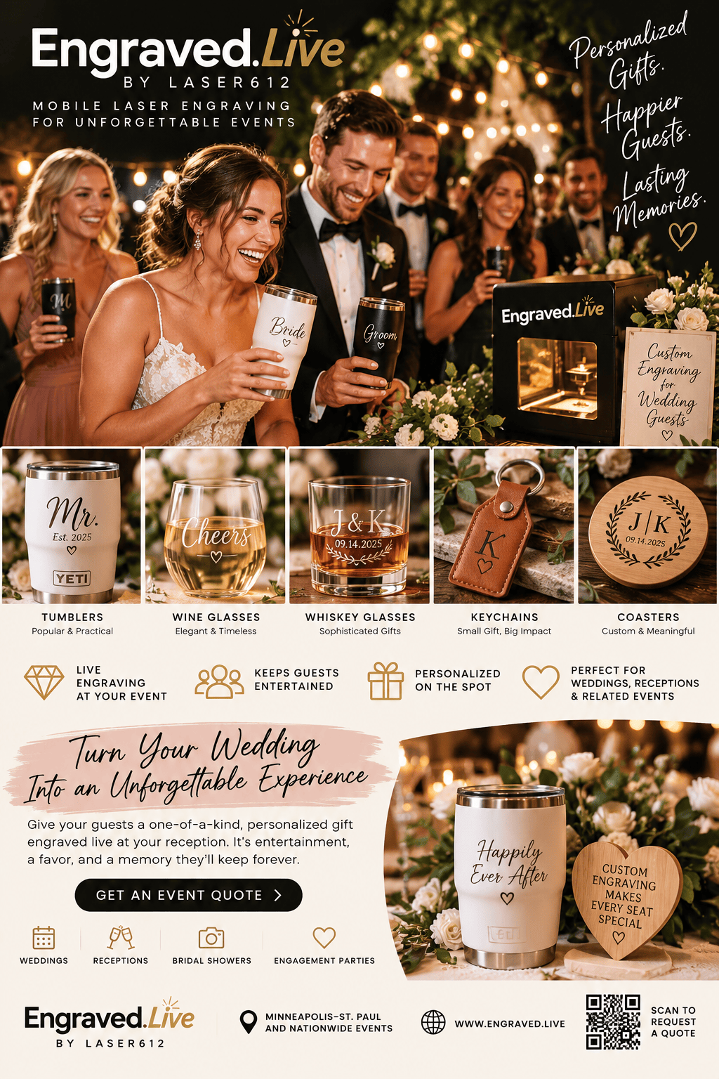 Live Wedding Engraving Event